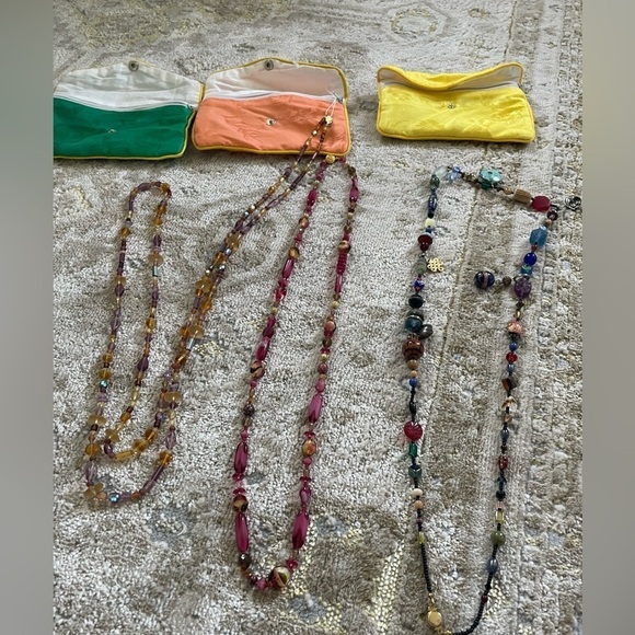 Glass Bead Necklace With Charms - Picture 8 of 8